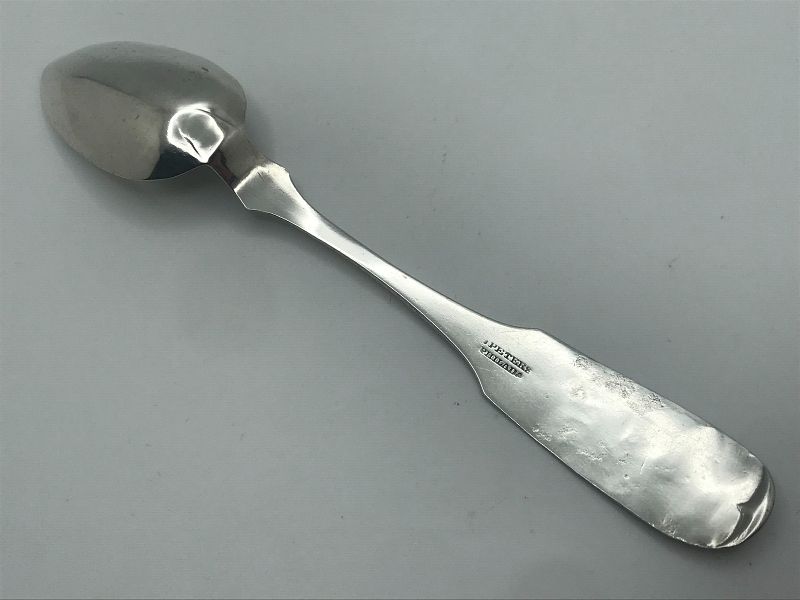 Philadelphia Teaspoon by James Peters with Rare Mark Variant