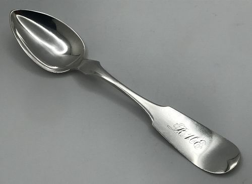 Nice Philadelphia Coin Silver Spoon by Americus Lancaster, Ca. 1839-60