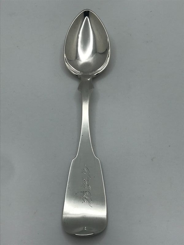 Good Pennsylvania Style Coin Silver Spoon Marked ANDERSON