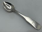 Good 1820s Boston Coin Silver Spoon by T. A. Davis, Initialed "BL"