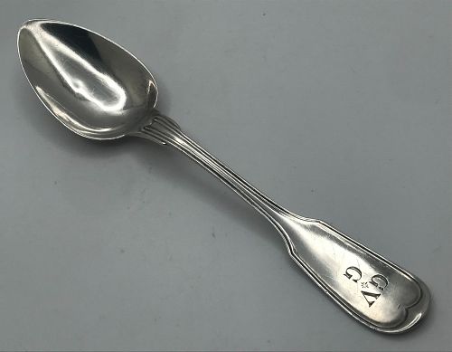Nice Fiddlethread Teaspoon, A.B. Griswold & Co. of New Orleans