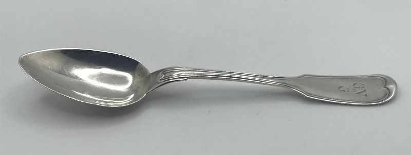 Nice Fiddlethread Teaspoon, A.B. Griswold &amp; Co. of New Orleans