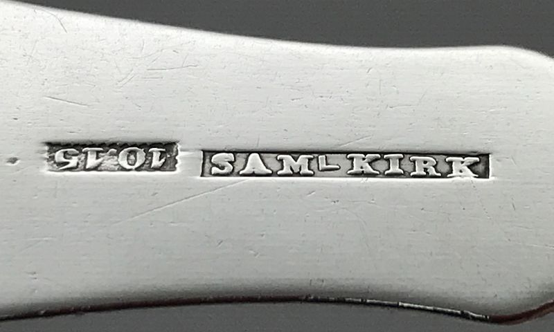 Good Baltimore Coin Silver Spoon with Variant Samuel Kirk Marks
