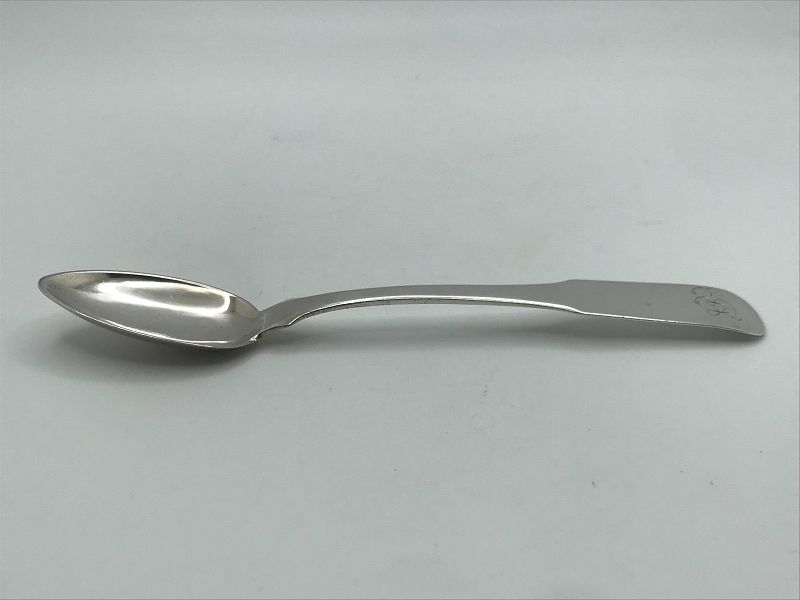 Scarce Frederick, MD Coin Silver Spoon by Frederick Nusz Circa 1818-19