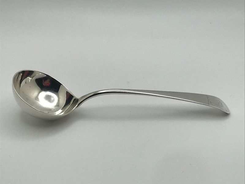 Crested Georgian Silver Ladle, Ca. 1772, London