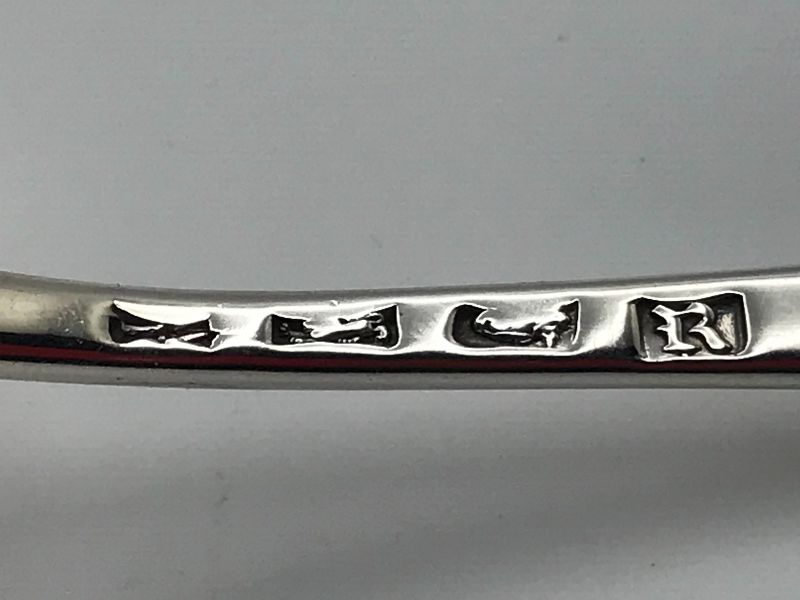 Crested Georgian Silver Ladle, Ca. 1772, London