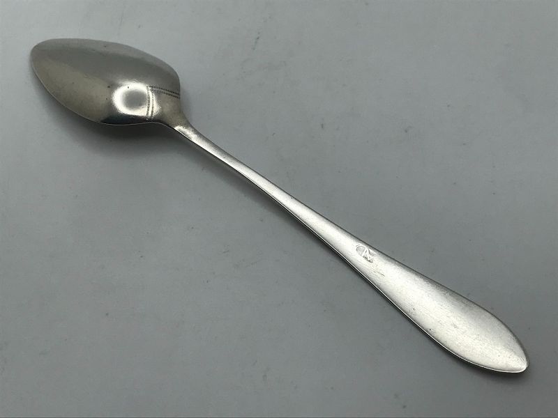 Fine Coin Silver Spoon by Revolutionary War Veteran Amos Doolittle