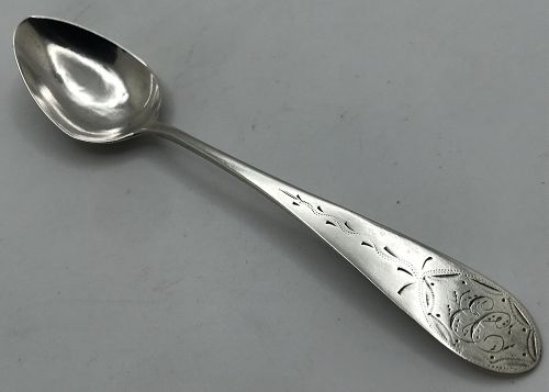 Late 18th Century New York City Coin Silver Spoon by John Sayre