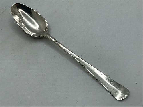 Good American Coin Silver Spoon by Daniel Dupuy, Sr. c. 1745-70