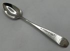 Decorated Coffin-End Coin Silver Spoon by Joel Sayre Ca. 1800-05