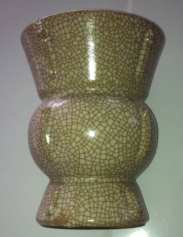 Ge Type Zun Archaic Bronze Shape Vase