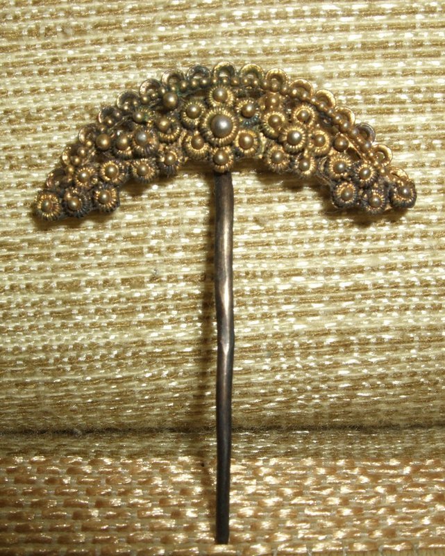 Qing Dynasty era Noble lady's gilt silver hairpin