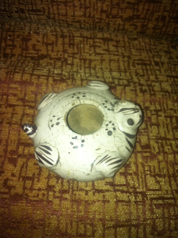 Chinese cizhou kiln pottery frog water dropper