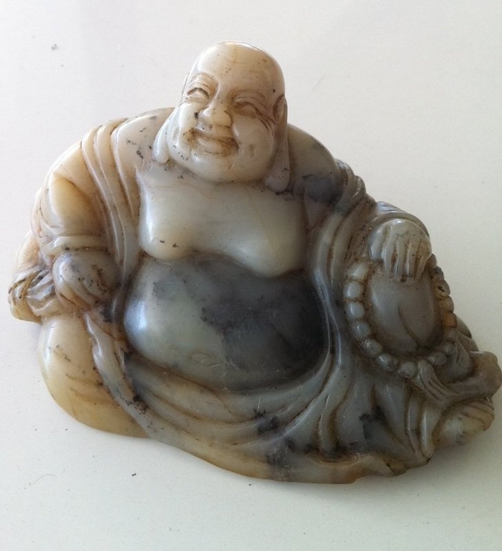Chinese Soap stone Laughing Buddha