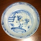 Chinese Blue And White Saucer