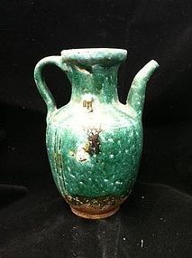 Chinese green glaze ewer