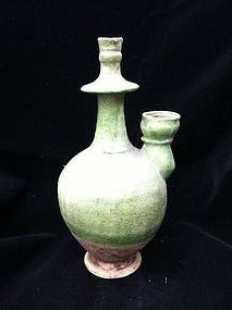 Liao dynasty green glaze pottery water pot