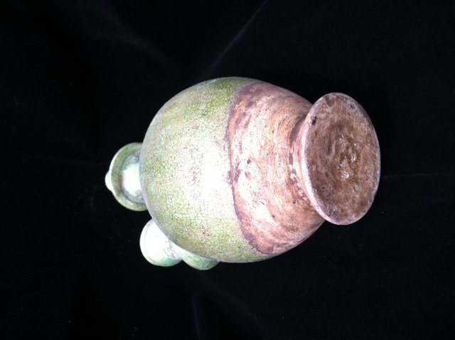 Liao dynasty green glaze pottery water pot