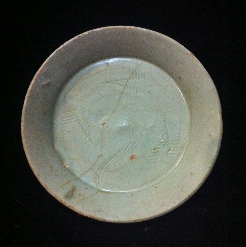 Rare Chinese Five Dynasties Yue Kiln celadon washer
