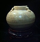 Chinese Late Tang to Five dynasties four lugs jar