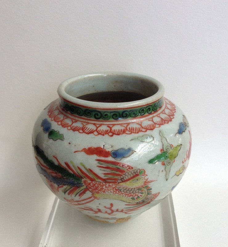 Chinese Wucai Water pot