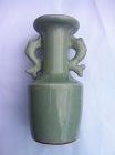 Song Style Celadon Longquan Twin Fish Vase