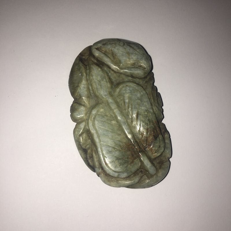 Jadeite carving of boy