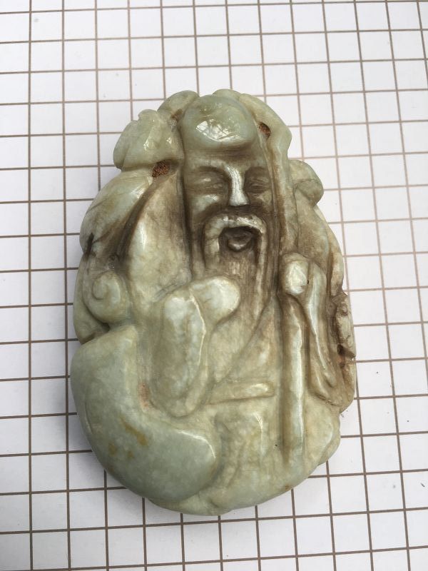 Chinese jadeite carving longevity figure