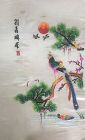 Chinese Silk Embroidery Birds Textile Artwork Handmade