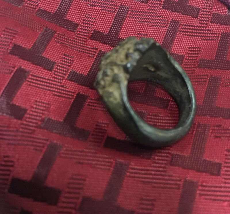 Antique Asian ancient Buddhism ring