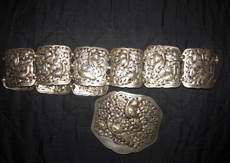 Peranakan Silver belt