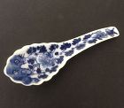 Nyonya ware blue and white spoon