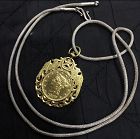 Peranakan Coin pendant