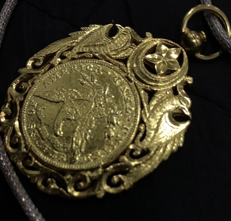 Peranakan Coin pendant