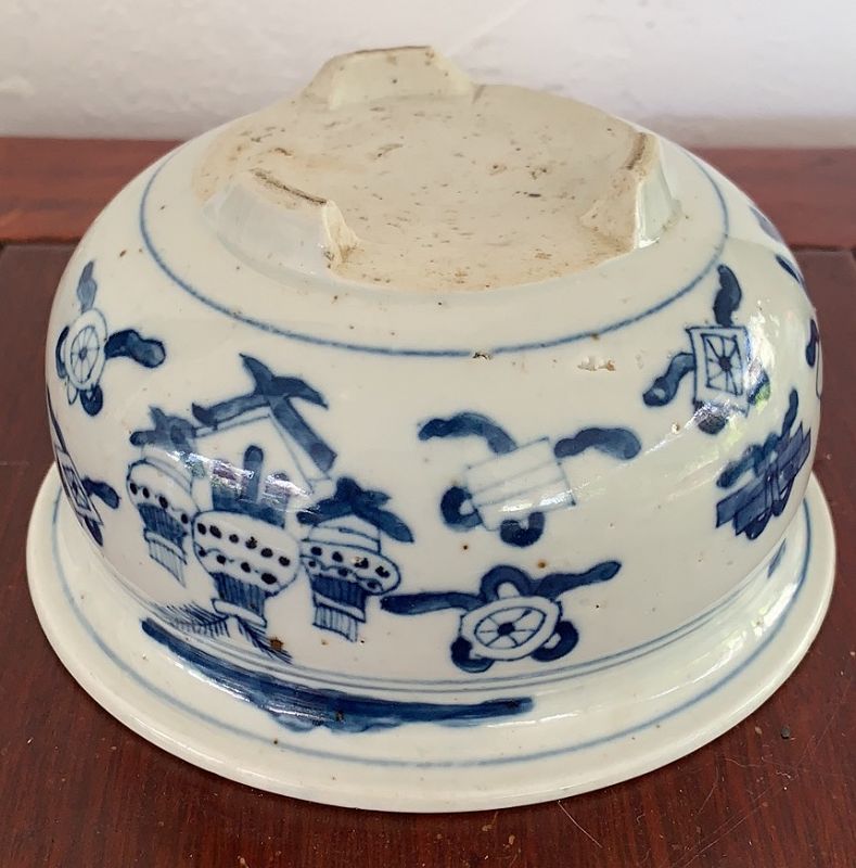 Qing blue and white censer