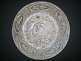 Ming Swatow Blue And White Shipwreck Plate