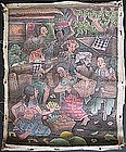 Balinese Oil Painting of Marketplace