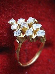 Straits Victorian Rough Diamond Intan Ring