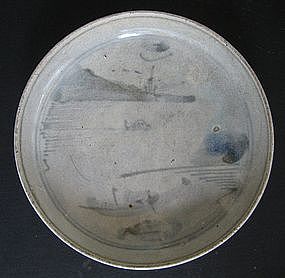 Blue and White Landscape Saucer