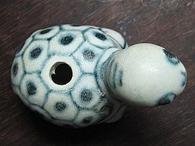 Hoi An Vietnamese Blue & White Water Dropper Tortoise