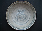 Ming Dynasty Swatow Blue and white Fu Plate