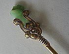 Chinese Gilt Hairpin with Jade