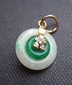 Chinese Mini Jade Disc Pendant