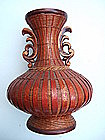 Japanese Bamboo Basket Vase