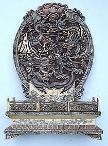 Bone Carving of Chinese Dragons