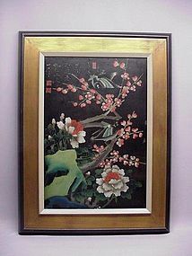 CHINESE LATE 19TH C. REVERSE GLASS PAINTING