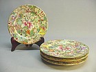 CHINESE 19TH C. FAMILLE ROSE MILLE FLEURS DISHES
