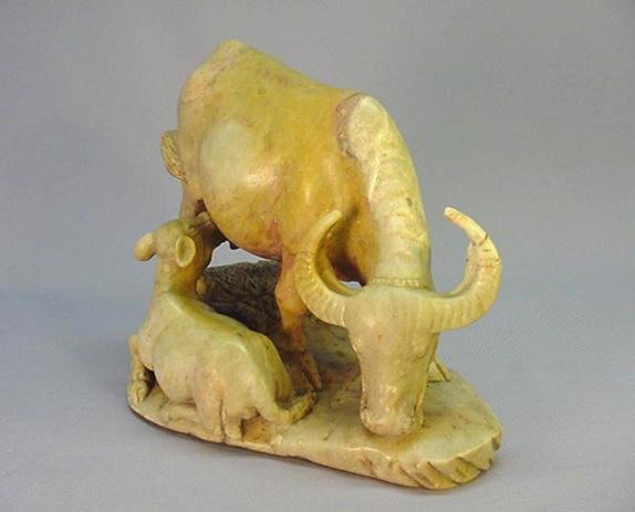 CHINESE STONE CARVING OF WATER BUFFALO
