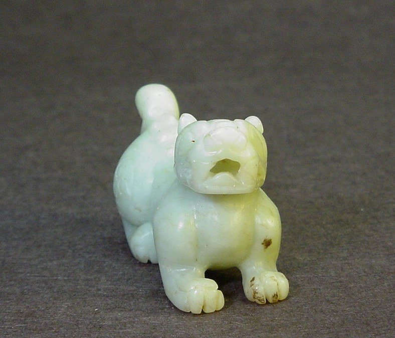 CHINESE JADE CARVING OF A FOO DOG