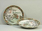 Pair of Chinese Famille Verte Plates